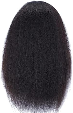 Mannequin Head 100% Real Hair 16" Afro Training Head with Clamp - Image 5