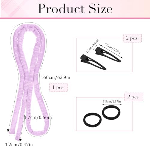 Heatless Curling Rod Headband, Heatless Hair Curler Overnight - Image 3
