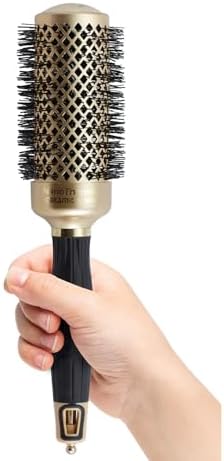 Olivia Garden NanoThermic Ceramic + Ion Round Thermal Hair Brush - Not Electrical - Professional Blowout Brush for Normal to Thick Hair - Image 2