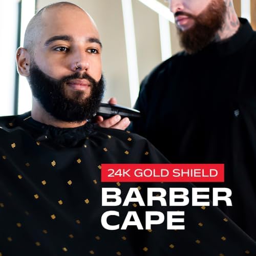 Barber Strong The Barber Cape Haircut Cover for Men, Hair Repelling and Static-Reducing Material, Water Resistant Fabric - Image 3