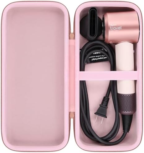 for Dyson Supersonic Travel Hair Dryer Hard Case, Pink by co2CREA