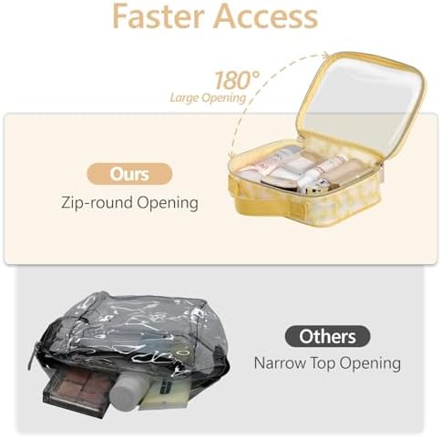 PACKISM Clear Makeup Bag Travel - TSA Approved Toiletry Bag, 3 Pack - Image 5