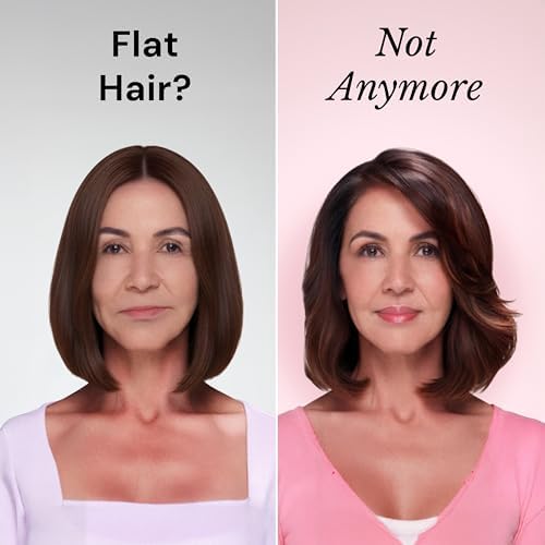 L'ANGE HAIR Le Volume 2-in-1 Titanium Blow Dryer Brush | Frizz Control Blowout Hair Dryer Brush for Drying and Styling | Volumizing Hot Air Styler for All Hairstyles | Oval Barrel | Blush - 60mm - Image 3