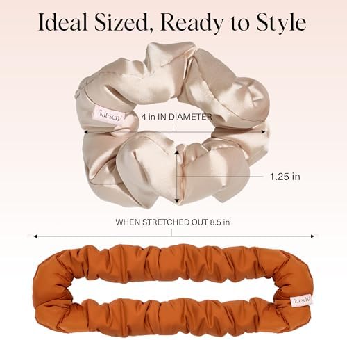 Kitsch Scrunchies for Women - Hair Ties No Damage - Sedona, 3pcs - Image 5