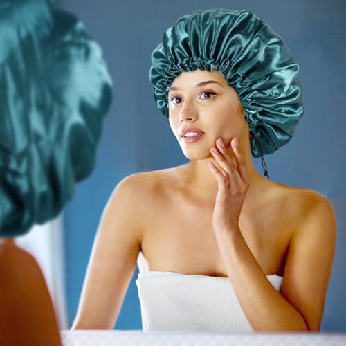 Edoneery Satin Bonnet for Sleeping Women, Double Layer Adjustable Sleep Cap - Image 5