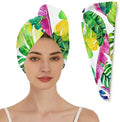 Hair Towels(Vibrant Tropical Monstera Leaves) by JXDXHCW