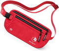 VENTURE 4TH Travel Money Belt, RFID Blocking Passport Holder - Red by VENTURE4TH