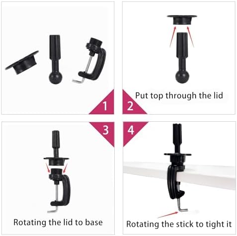 Opini Mannequin Head Table Clamp Stand Adjustable Wig Head Holder Plastic Metal Human Hair Mannequin Head Clamp Stand Solid Wig Head Holder - Image 5