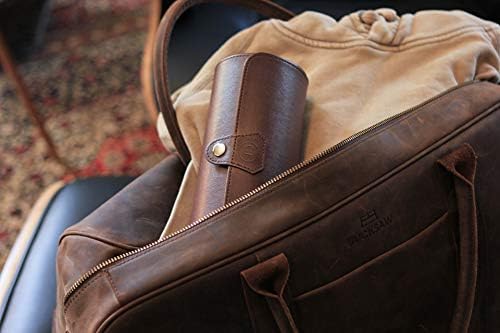 CASE ELEGANCE 3-Watch Travel Case Roll Organizer - Brown - Image 5