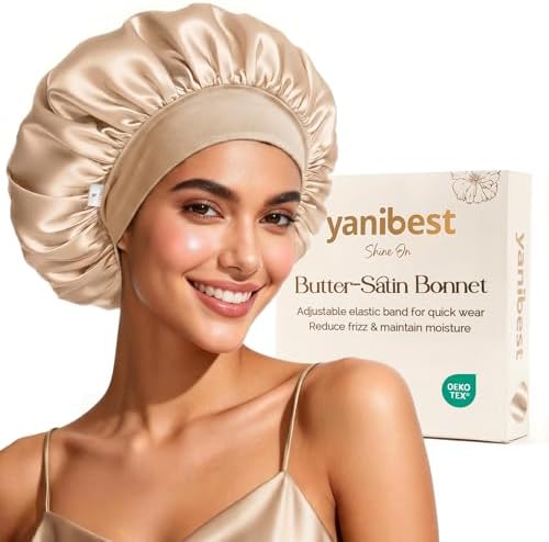YANIBEST Hair Bonnet for Sleeping Women, Smooth Comfortable for Hair Care by yanibest