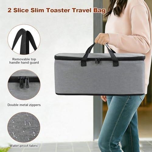 Carrying Bag for Bella 2 Slice Slim Toaster, Gray - Image 5