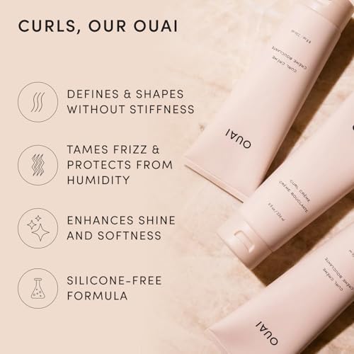 OUAI Curl Defining Cream - Travel Size Hydrating Curl Cream (2.5 Oz) - Image 3