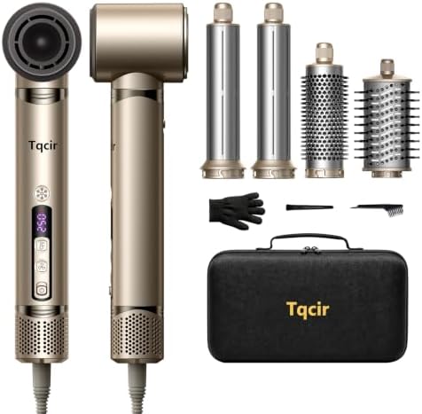 Tqcir 5 in 1 Professional Hot Air Styler with Auto-Wrap Curler, New Version by TqcirHairBeauty