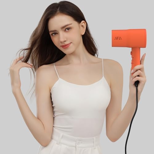 AINA Diffuser Hair Dryer Full-Featured Blow Dryer 110V/1600W(Lava Orange) - Image 6