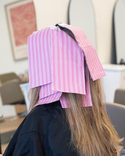 FRAMAR Pink Stripes Hair Foil, Hair Foils For Highlighting – 500 - Image 3