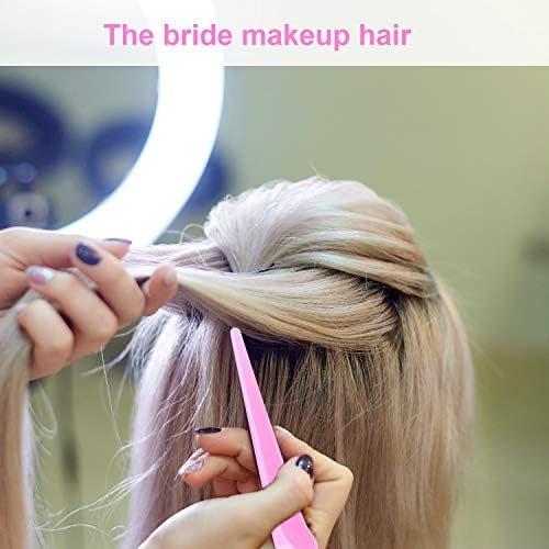Yaomiao 6 Pcs Teasing Brush Set 3 Row Nylon Rat Tail Combs for Fine Hair - Image 6