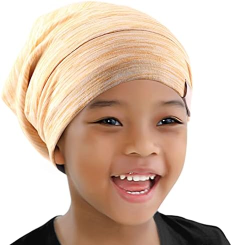 Kids Beanie Sleep Hats Bonnet for Child Natural Curly Frizzy Hair - Image 3