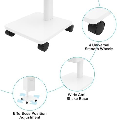 Hooded Hair Steamer, Professional Nano Standing Steamer for Hair Scalp Treatment Dye Perm, with Wheels (White) - Image 5