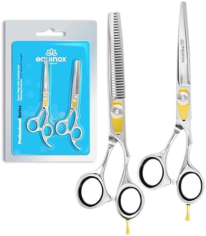 Equinox Professional Razor Edge Hair Cutting/Thinning Scissor Set/2, 6.5" by EquinoxInternational