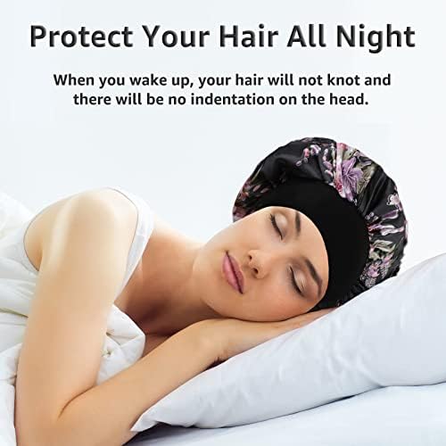 Satin Bonnet Silk Hair Bonnet for Sleeping, Bonnets for Women - Image 3