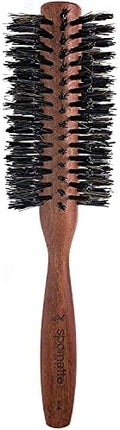 Spornette Italian Round Boar Bristle Brush - Large Round Brush for Blow Drying, Styling & Volumizing - Wooden Brush for Medium to Long Thick, Fine, Curly or Straight Hair (2.25 inch) by SPORNETTE