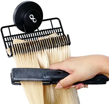 Evercaddy by Everlong, Portable Holding Caddy that Stores Washes Styles and Secures 100% Human Hair Extensions - Works for Clip-ins Halos & Wefts Black by Everlong%C2%AEHair