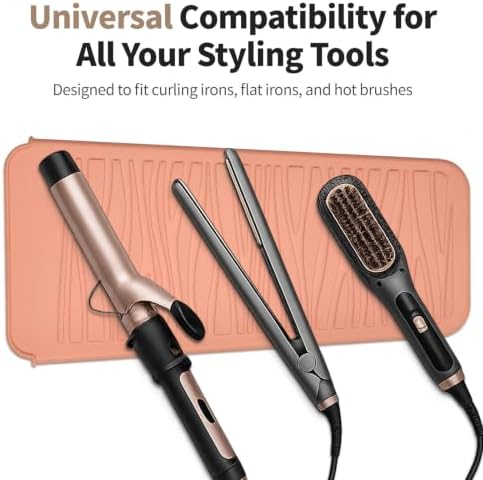 Silicone Heat Resistant Travel Pouch for Straighteners, Crimping Irons, Curling Wands, Flat Irons, and Hair Styling Tools - Image 5