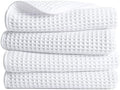 POLYTE 430 GSM Poly Blend Microfiber Quick Dry Waffle Hand Towel, 16x30 in by Polyte