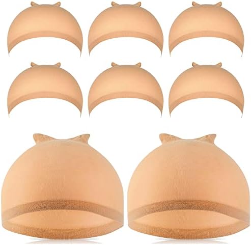 IKOCO Wig Cap, 6Pcs Stretchy Nylon Caps for Women, Light Brown by Shineforyourbeauty