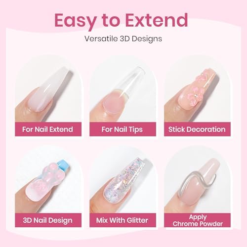 3d Sculpting Gel for Nail Art, Non-Stick Hand Solid Builder Gel - Image 3