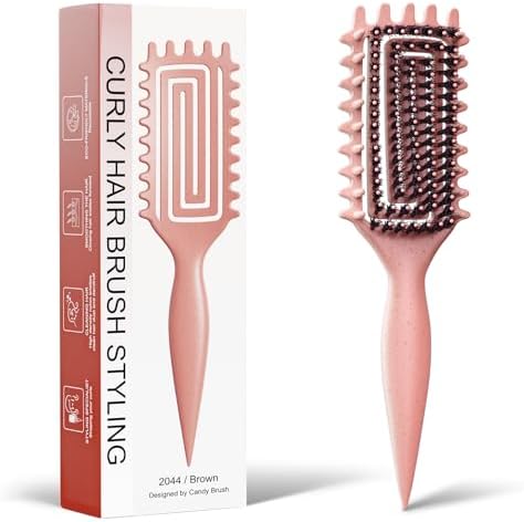 Curly Hair Brush, Curl Brush For Wet & Dry Hair,Curl Defining For Women&Men by Weldilgit