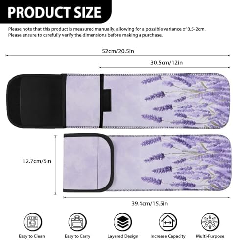 1 Piece Flat Iron Curling Wand Travel Cover Case Bag Curling Wand Travel Case Universal Curling Iron Cover Sleeve Flat Irons Case Heat Resistant Bag Lavender - Image 5