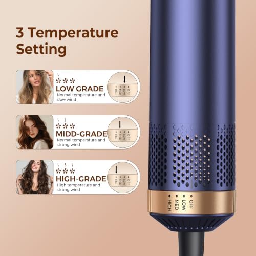 5 in 1 Blow Dryer Brush, Upgrade Hair Dryer Brush Air Curler Air Curl Wrap - Image 6