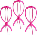 Dreamlover Wig Stand, Wig Holder, 3 Pack, Hot Pink, 14.2 Inches by Dreamlover