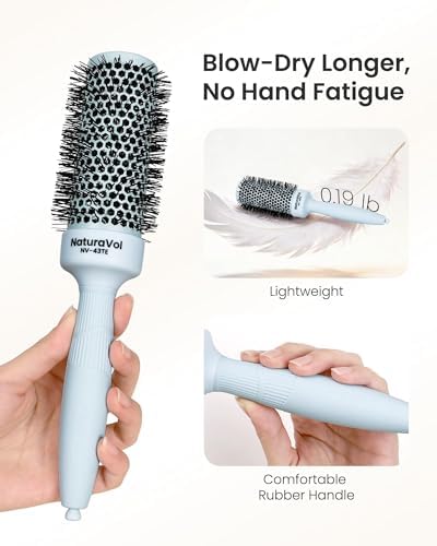 AIMIKE 1.7" Round Brush for Medium Hair, Volume & Smooth Blowouts, Teal - Image 5