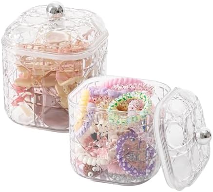 FABROK Clear Hair Accessories Organizer for Desk Drawer, 2 Pack, Large by FABROK