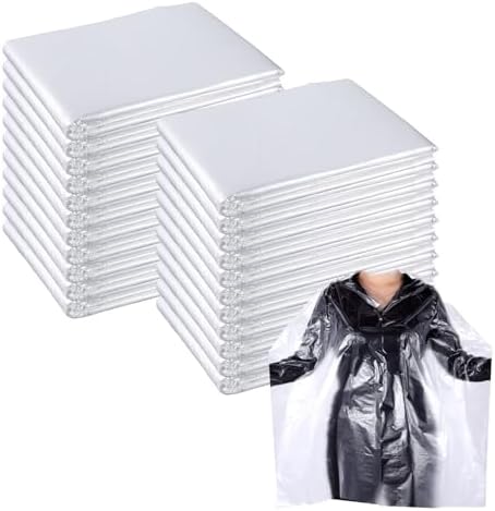 100 Pcs Disposable Barber Cape Waterproof Salon Cape Hair Cutting Hair Dye Capes for Hairstylist Disposable Aprons Adults by DIVINA+VITAE