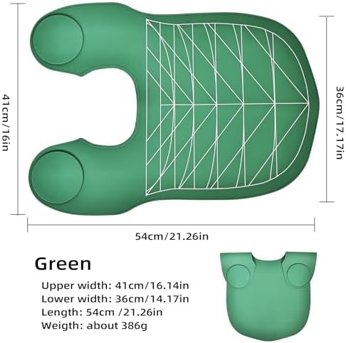 Professional Hair Cutting Cape with Geometric Grid Pattern, Longer Silicone Waterproof Cutting Mat,Neck Guide - Image 2