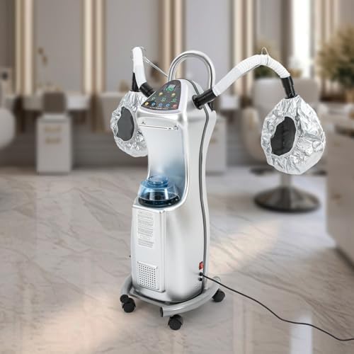 650W Standing Hair Steamer, Multifunctional Stand up Hair Color Processor, Professional Hooded Heating Steam Cap Hair Processor for Spa Home Use (650W) - Image 2