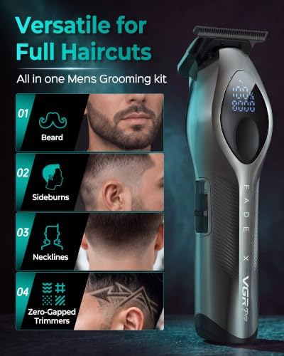 VGRPRO Hair Clippers for Men, Cordless Professional Clipper & Trimmer Set - Image 4