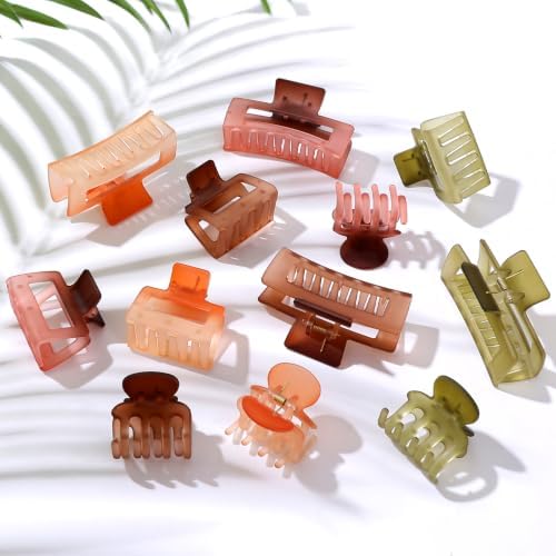 SMKSL 12 Pcs Hair Claw Clips for Women & Girls 3 Styles Hair Accessories - Image 4