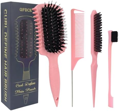 Curl Defining Brush, Curly Hair Brush Products for Effortlessly Detangling Shaping and Styling Women's Men's Curls on All Wet or Dry Hair Types, Reduces Frizz by Unknown
