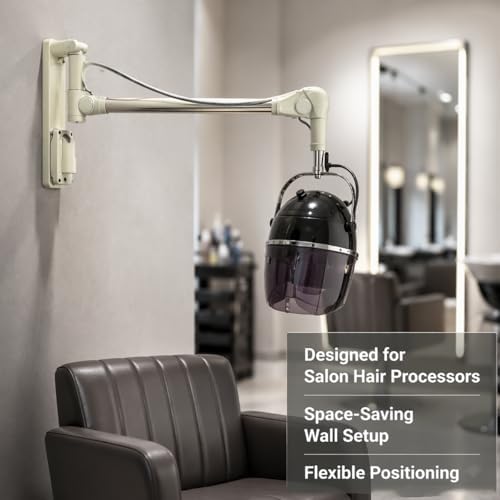 Wall Mount Swing Arm for Salon Hood Adjustable Hair Dryer Heating - Image 2