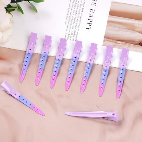 Bantoye 24Packs Duck Bill Clips 2.75 Inch Metal Alligator Clip, Pink Purple - Image 5