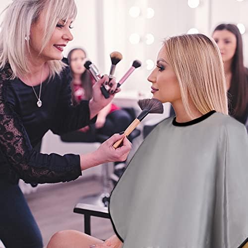 Short Barber Cape,Salon Apron for Hair Cutting Dye Coloring,Black - Image 4