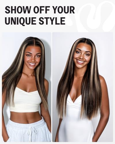 6x5 Highlight Lace Front Wig Human Hair 20 Inch Straight - Image 6