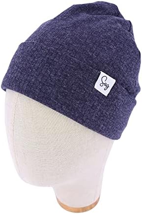 Jersey Beanie Hat for Newborn Baby Boys Girls Silky Satin Lined Hats Bonnet Toddler Infant Little Kids Beanies Caps - Image 2