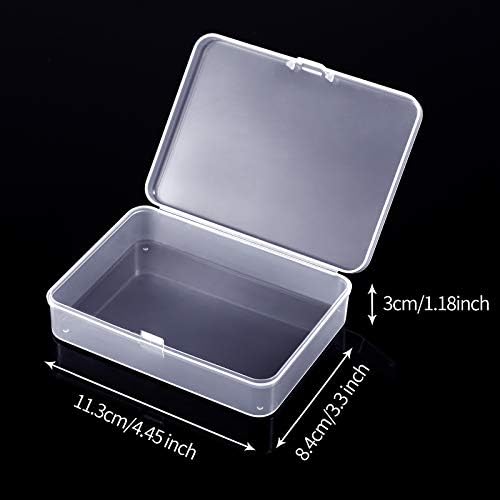Jetec 18 Pieces Small Clear Plastic Storage Box, 4.5 x 3.3 x 1.2 Inch - Image 2