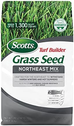 Scotts Turf Builder Grass Seed Northeast Mix, Crafted to Withstand Harsh Winters and Hot Summers, 3 lbs. by Unknown