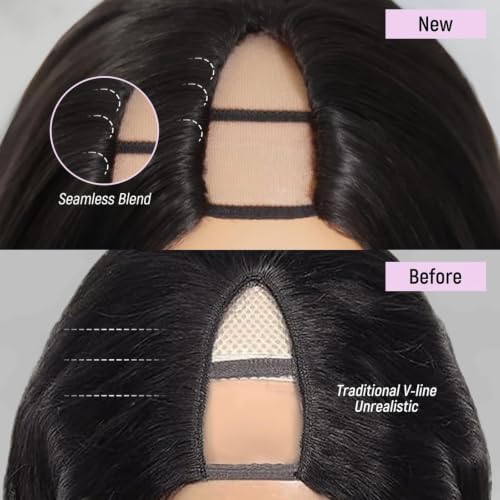 V Part Burmese Curly Wig Human Hair 22 Inch 200% Density - Image 6